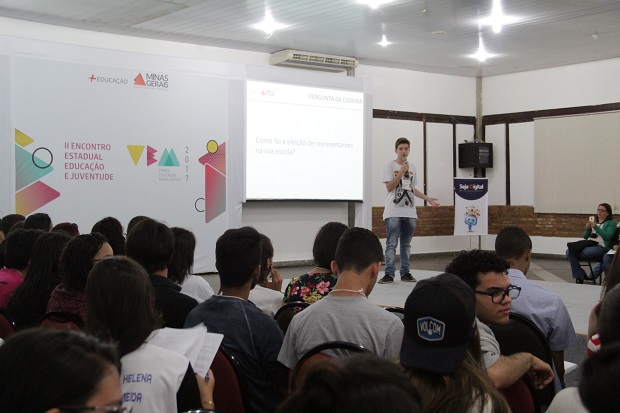 O encontro conta a participação de estudantes e analistas educacionais de todo o estado, que irão debater sobre os anseios e as expectativas apresentados pelos jovens. Foto: Eric Abreu (ACS/SEE-MG)